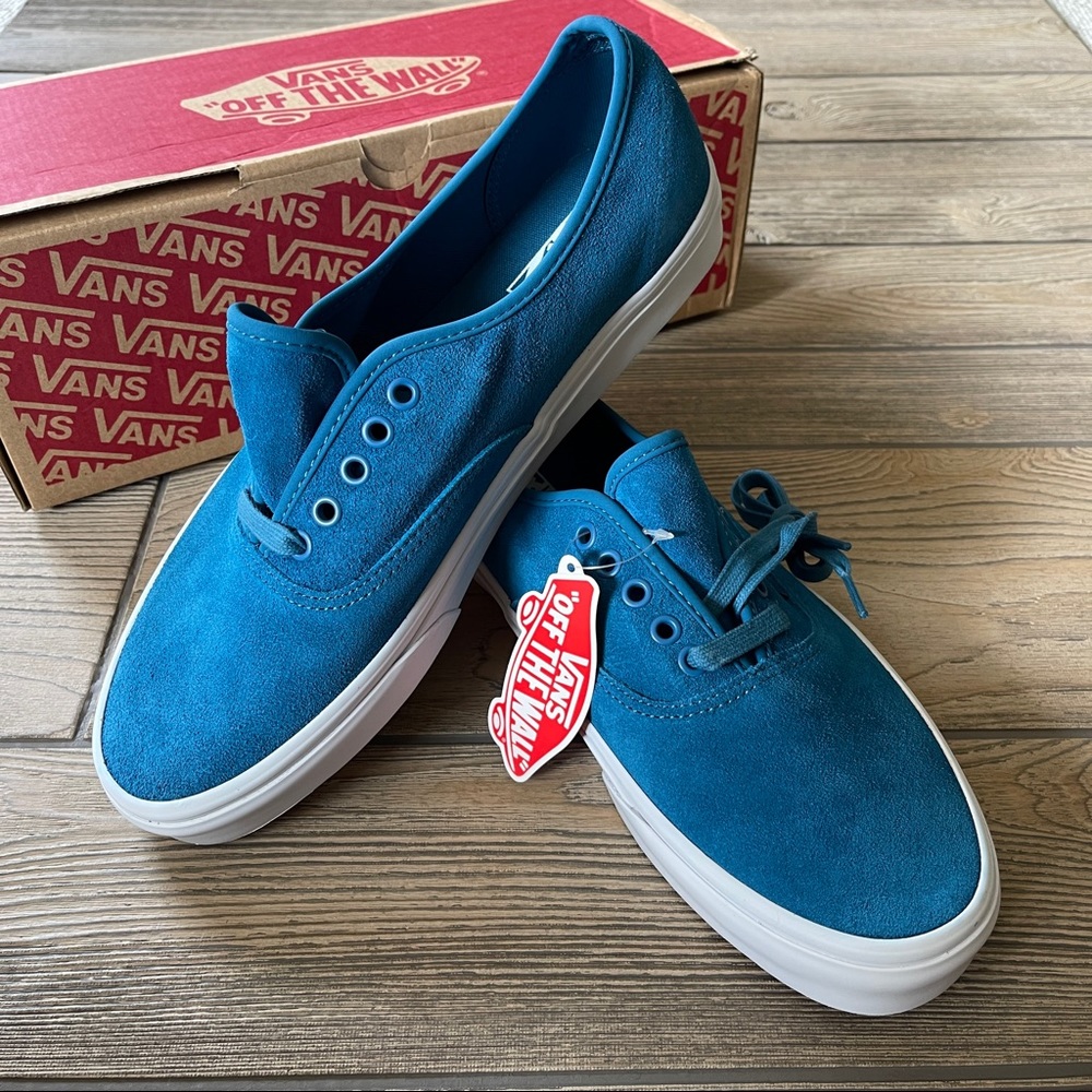 Vans Soft Suede Blue Sapphire Sneakers J.Crew 11.5
